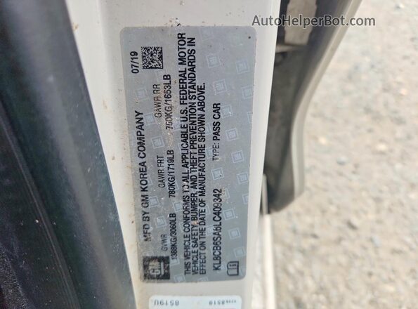 KL8CB6SA6LC409342 2020 CHEVROLET SPARK Teal Vista del compartimento del motor