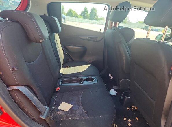 KL8CD6SA3HC755026 2017 CHEVROLET SPARK Red Rear seats view