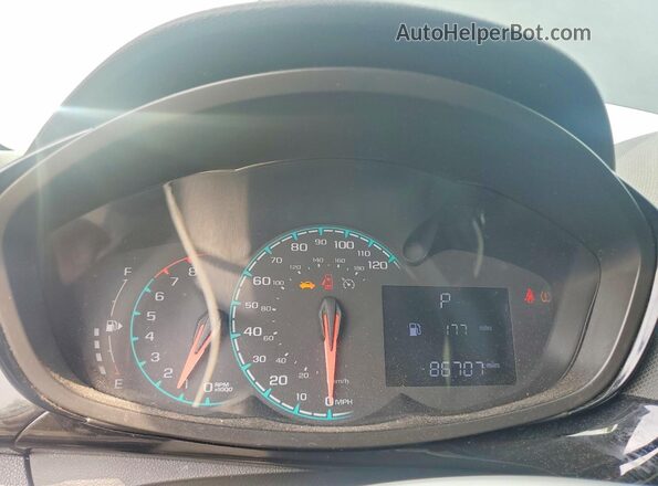 KL8CD6SA8KC801456 2019 CHEVROLET SPARK Charcoal Vista del cuadro de instrumentos