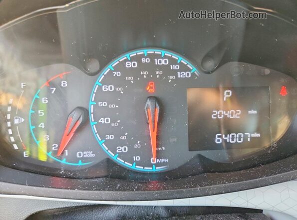 KL8CD6SAXGC610659 2016 CHEVROLET SPARK Green Vista del cuadro de instrumentos