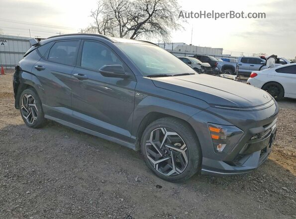 KM8HA3A34RU051092 2024 HYUNDAI KONA Gray Delantero derecho