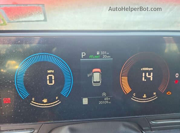 KM8HACAB8RU106411 2024 HYUNDAI KONA Orange Vista del cuadro de instrumentos
