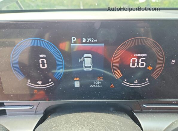 KM8HB3AB2SU307109 2025 HYUNDAI KONA Gray Սարքավորումների վահանակի տեսք