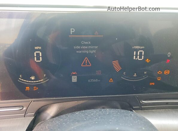 KM8HB3AB8RU041296 2024 HYUNDAI KONA Серый Вид щитка приборов