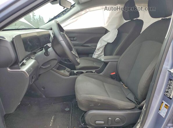 KM8HC3A6XRU007554 2024 HYUNDAI KONA Blue წინა სალონის ხედი