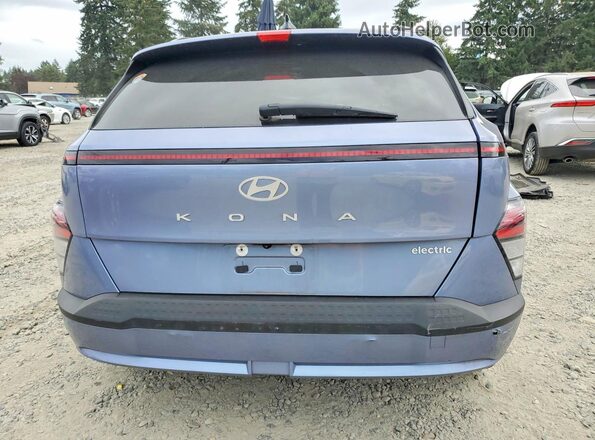 KM8HC3A6XRU007554 2024 HYUNDAI KONA Blue უკანა ხედი