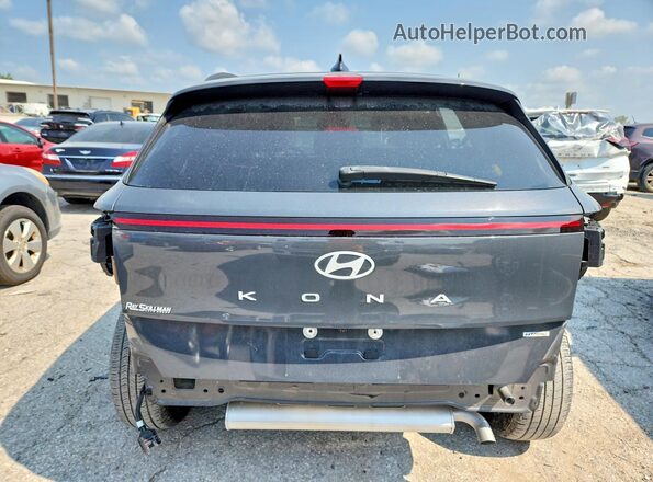 KM8HCCAB2RU151256 2024 HYUNDAI KONA Gray უკანა ხედი