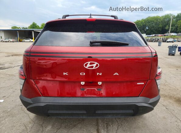 KM8HCCAB7SU297352 2025 HYUNDAI KONA Red უკანა ხედი