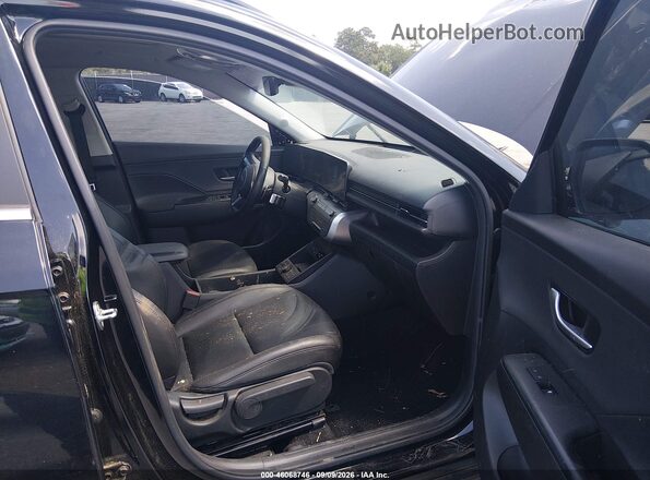 KM8HE3A35RU094702 2024 HYUNDAI KONA Black Widok wnętrza z przodu