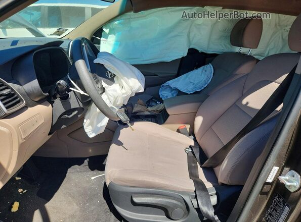 KM8J23A41KU079106 2019 HYUNDAI TUCSON Gray Widok wnętrza z przodu