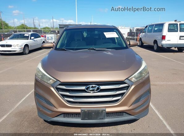 KM8J23A42GU098917 2016 HYUNDAI TUCSON Коричневый Вид щитка приборов