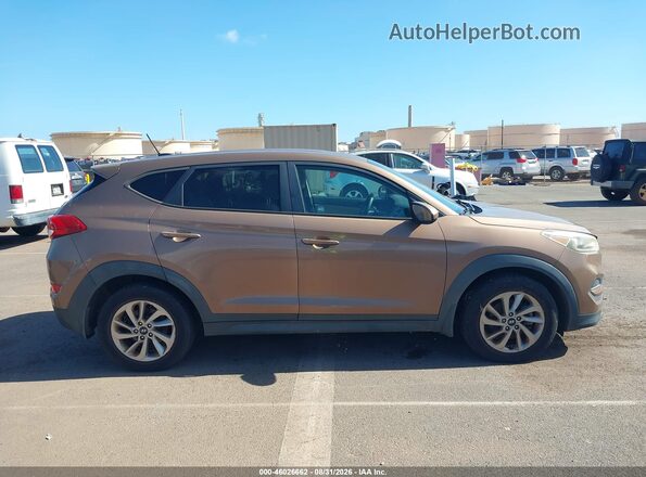 KM8J23A42GU098917 2016 HYUNDAI TUCSON Коричневый Вид задней части салона