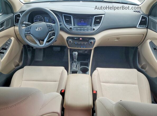 KM8J23A42HU580451 2017 HYUNDAI TUCSON White Dashboard view