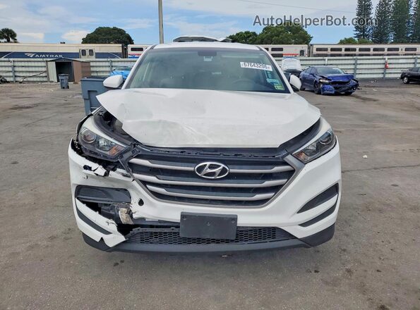 KM8J23A42HU580451 2017 HYUNDAI TUCSON White Front view