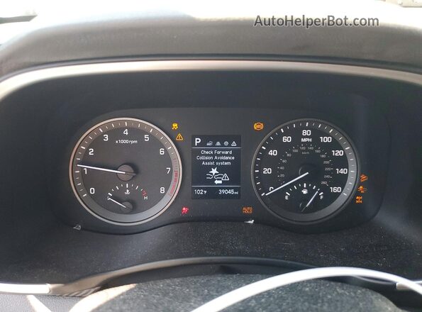 KM8J2CA40MU390559 2021 HYUNDAI TUCSON Белый Вид щитка приборов