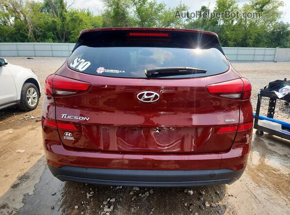 KM8J2CA42LU256800 2020 HYUNDAI TUCSON Red Հետևի տեսք