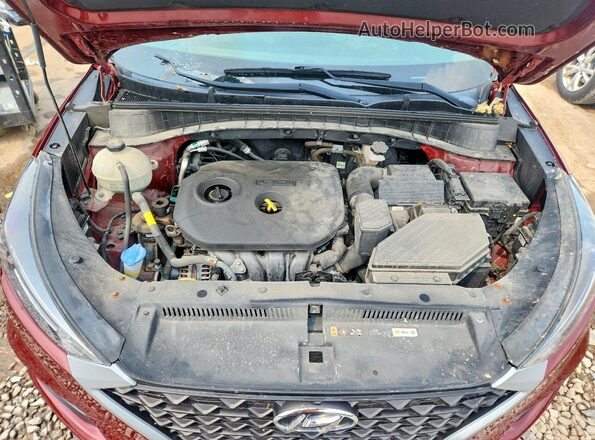 KM8J2CA42LU256800 2020 HYUNDAI TUCSON Red Շարժիչի բաժամունքի տեսք
