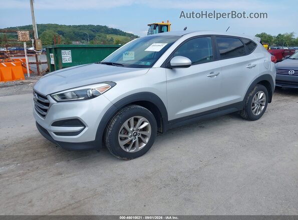 KM8J2CA44JU794038 2018 HYUNDAI TUCSON Silver წინა მარცხენა ხედი სამი მეოთხედიდან