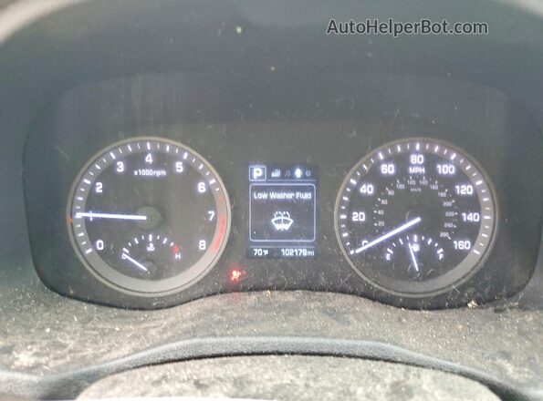 KM8J2CA44JU809346 2018 HYUNDAI TUCSON White Instrument cluster view
