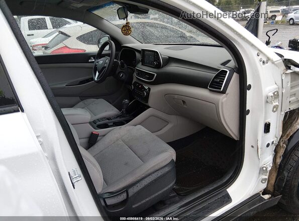 KM8J2CA44KU879527 2019 HYUNDAI TUCSON White წინა სალონის ხედი