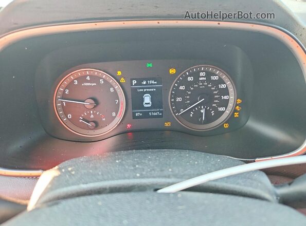 KM8J2CA48KU065574 2019 HYUNDAI TUCSON Gray ხელსაწყოთა პანელის ხედი