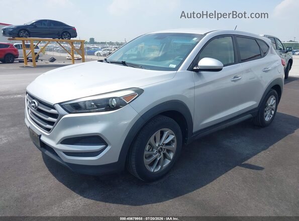 KM8J2CA49JU657208 2018 HYUNDAI TUCSON Серебряный Передняя левая четверть