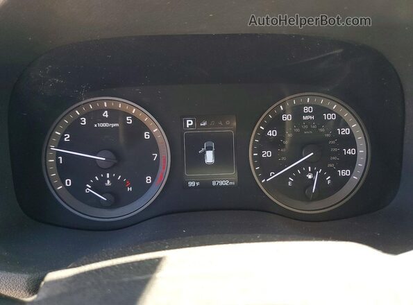 KM8J2CA49JU764159 2018 HYUNDAI TUCSON Burgundy Вид щитка приладів