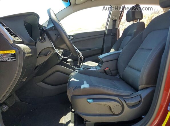 KM8J2CA49JU764159 2018 HYUNDAI TUCSON Burgundy Вид салону спереду