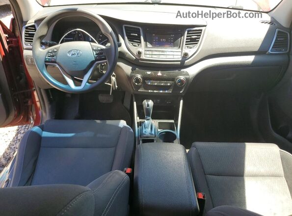 KM8J2CA49JU764159 2018 HYUNDAI TUCSON Burgundy Вид панелі приладів