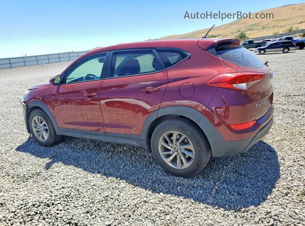 KM8J2CA49JU764159 2018 HYUNDAI TUCSON Burgundy Задня ліва чверть