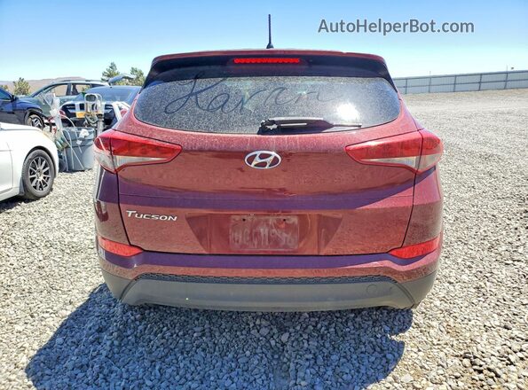 KM8J2CA49JU764159 2018 HYUNDAI TUCSON Burgundy Вид ззаду