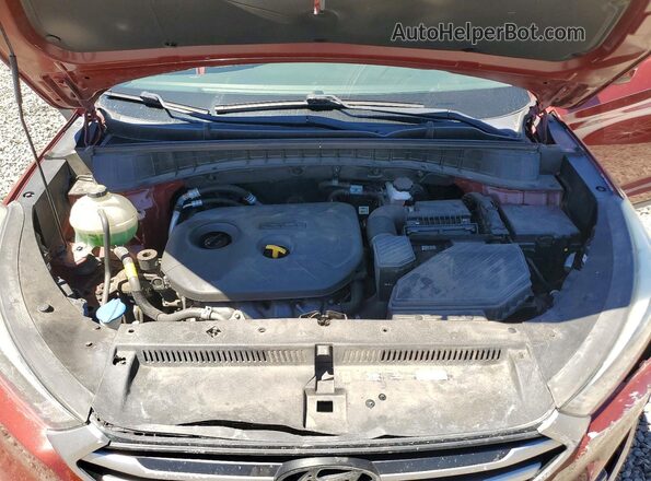 KM8J2CA49JU764159 2018 HYUNDAI TUCSON Burgundy Вид підкапотного простору