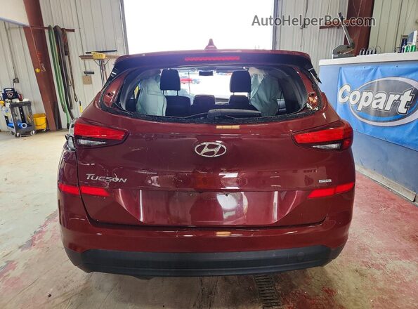 KM8J2CA49KU996441 2019 HYUNDAI TUCSON Burgundy უკანა ხედი