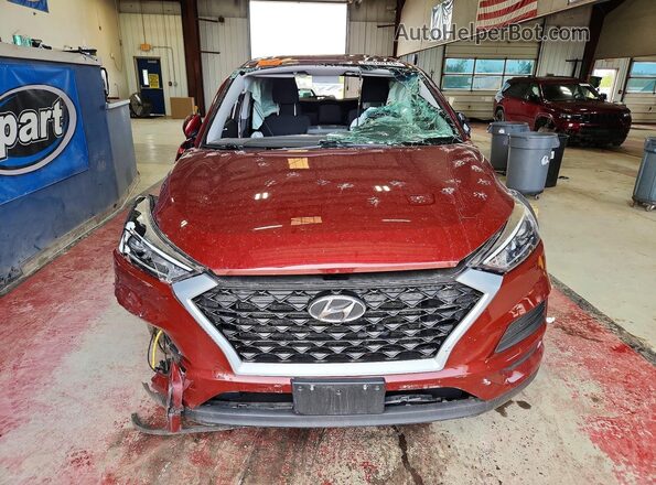 KM8J2CA49KU996441 2019 HYUNDAI TUCSON Burgundy წინა ხედი