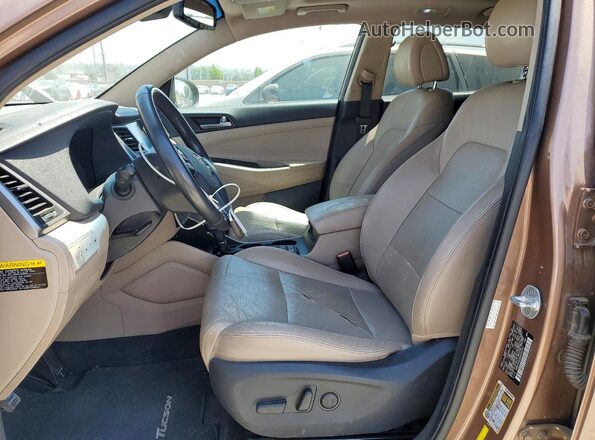 KM8J33A20GU032541 2016 HYUNDAI TUCSON Tan Вид салону спереду