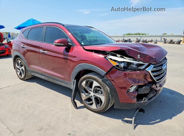 KM8J33A21GU178236 2016 HYUNDAI TUCSON Maroon Przód prawy