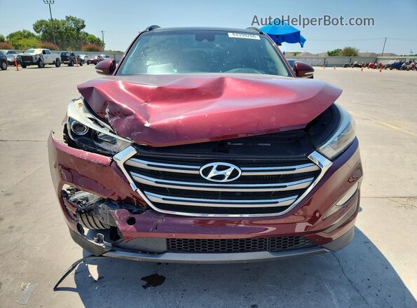KM8J33A21GU178236 2016 HYUNDAI TUCSON Maroon Widok z przodu