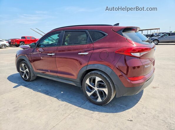 KM8J33A21GU178236 2016 HYUNDAI TUCSON Maroon Tył lewy