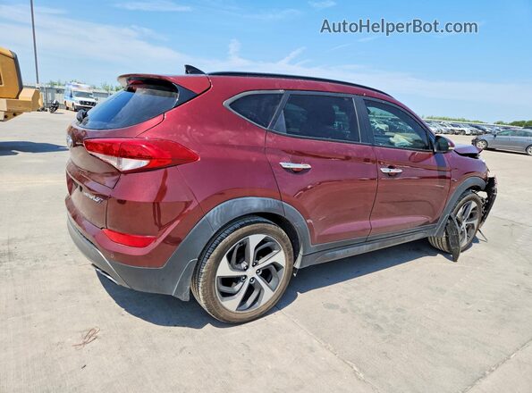 KM8J33A21GU178236 2016 HYUNDAI TUCSON Maroon Tył prawy