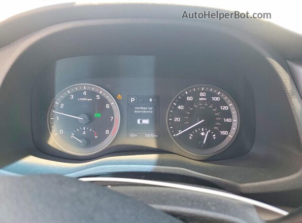 KM8J33A40JU639824 2018 HYUNDAI TUCSON Белый Вид щитка приборов