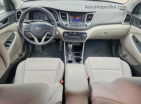 KM8J33A44HU494636 2017 HYUNDAI TUCSON Silver Առջևի վահանակի տեսք
