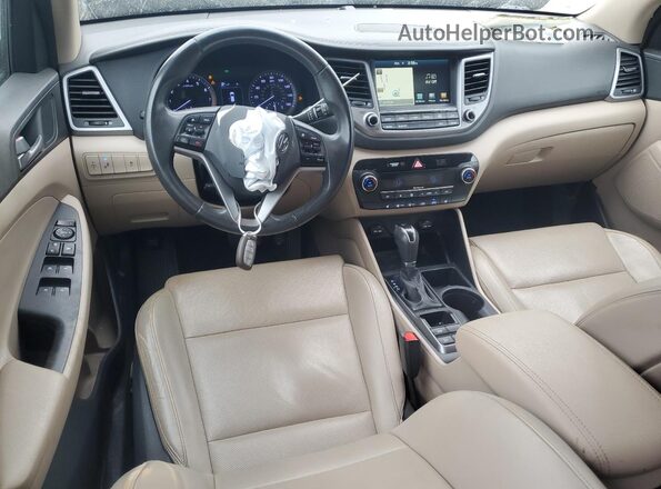 KM8J33A44HU549554 2017 HYUNDAI TUCSON Black წინა პანელის ხედი