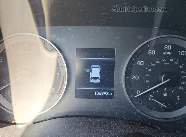 KM8J33A44KU014019 2019 HYUNDAI TUCSON Silver Вид щитка приладів