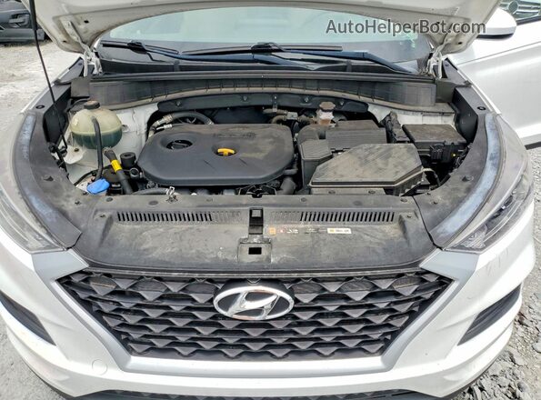 KM8J33A45MU285853 2021 HYUNDAI TUCSON White Vista del compartimento del motor