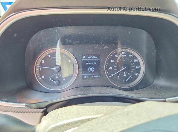 KM8J33AL2KU065011 2019 HYUNDAI TUCSON White Вид щитка приладів