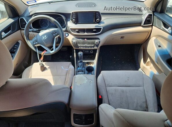KM8J33AL2KU065011 2019 HYUNDAI TUCSON White Вид панелі приладів
