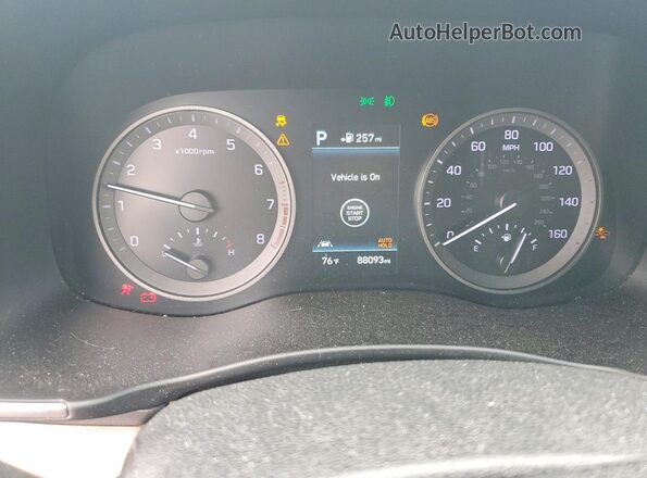 KM8J33AL4KU947474 2019 HYUNDAI TUCSON Gray Vista del cuadro de instrumentos