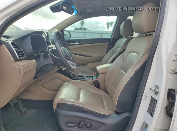 KM8J33AL4MU410963 2021 HYUNDAI TUCSON White Front interior view