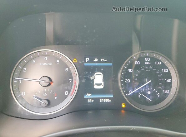 KM8J33AL4MU410963 2021 HYUNDAI TUCSON White Instrument cluster view