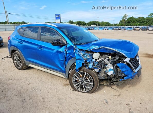 KM8J33AL5LU138986 2020 HYUNDAI TUCSON Синий Передняя правая четверть